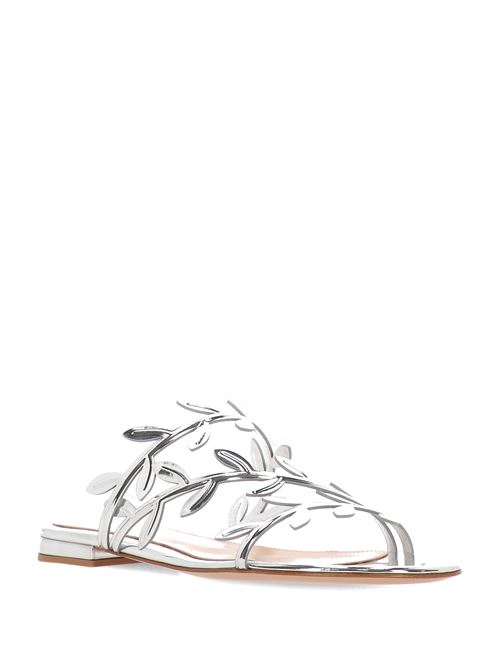 Silver-tone sandal GIANVITO ROSSI | G1568005RICMETARGE